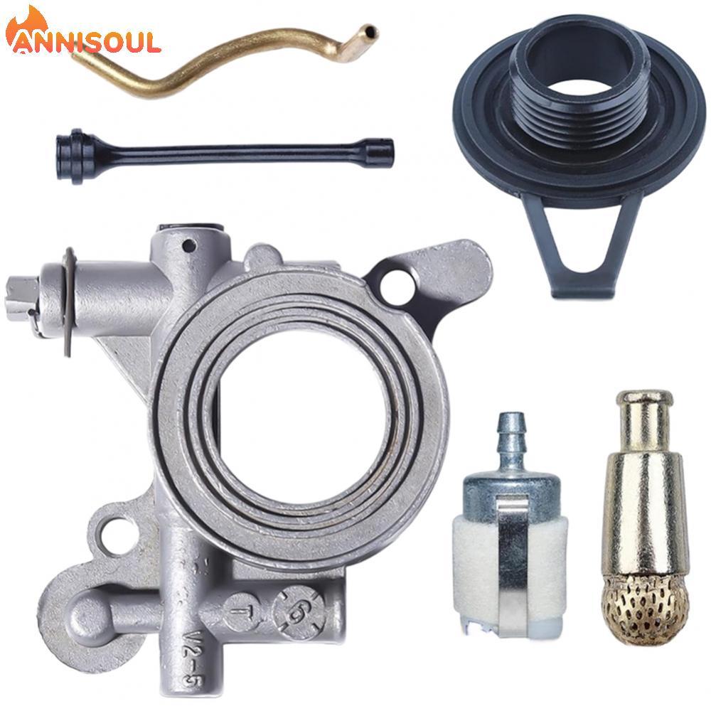 [NISO]Husqvarna Chainsaw Oil Pump Kit Includes Worm Gear Fuel Filter Oil Hose and Pipe