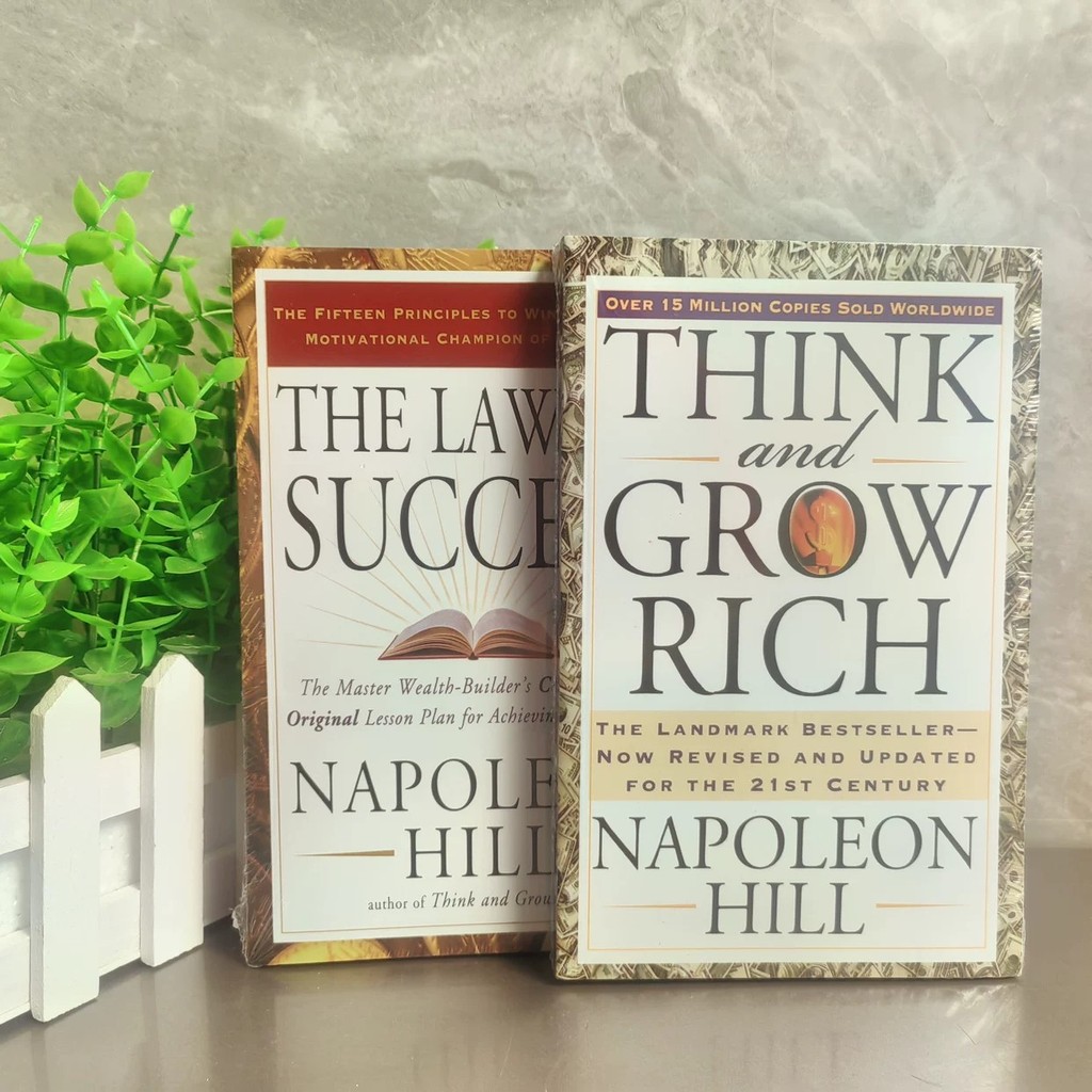 2 Tập Sách Thành Công + Think Get Rich Phiên Bản Tiếng Anh Think and Grow Rich