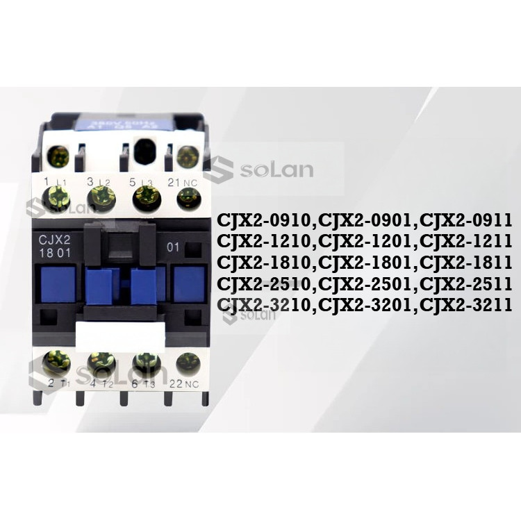 CJX2-1810-1801-18011-2510-2501-2511-321-3201-3211 CJX2-0910-0901-1210-1211 AC Contactor