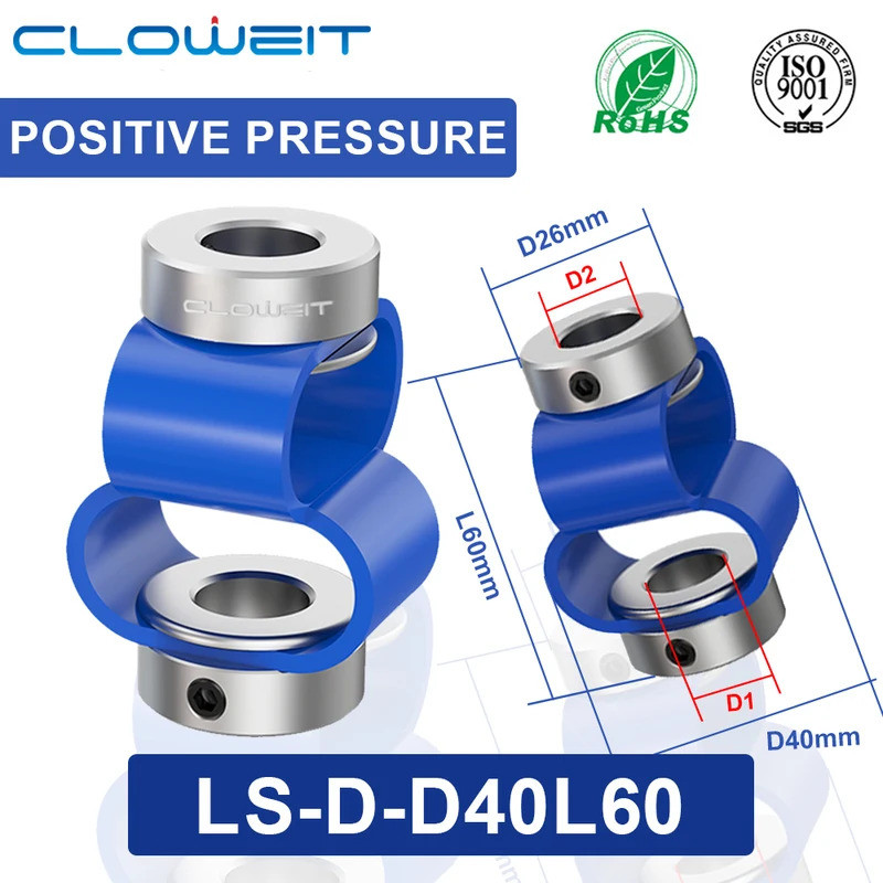 LS-D-D40L60 Cặp đôi vòng đôi linh hoạt Bộ mã hóa hợp kim phèn khớp nối DDAY