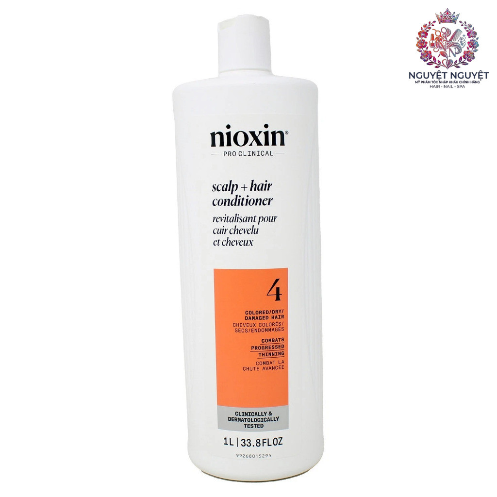 Dầu xả chống rụng tóc Nioxin System 4 Conditioner 1000ml ( New 2025 ) - Colored Hair NL