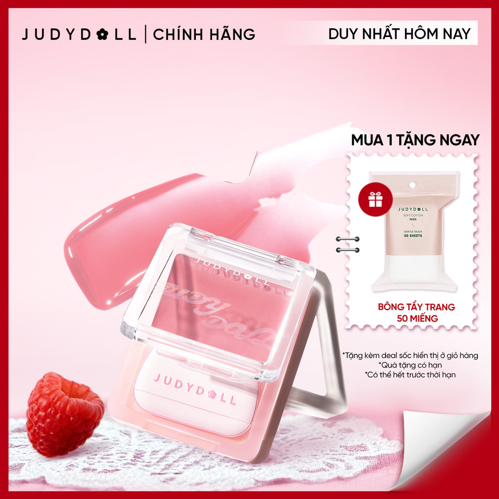 [NEW] JUDYDOLL Má Hồng Kem Glow Blush Balm Căng bóng Không vỡ nền Tự nhiên Lâu trôi 3g | BigBuy360 - bigbuy360.vn
