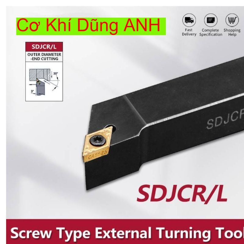 Cán dao tiện lắp chip D11