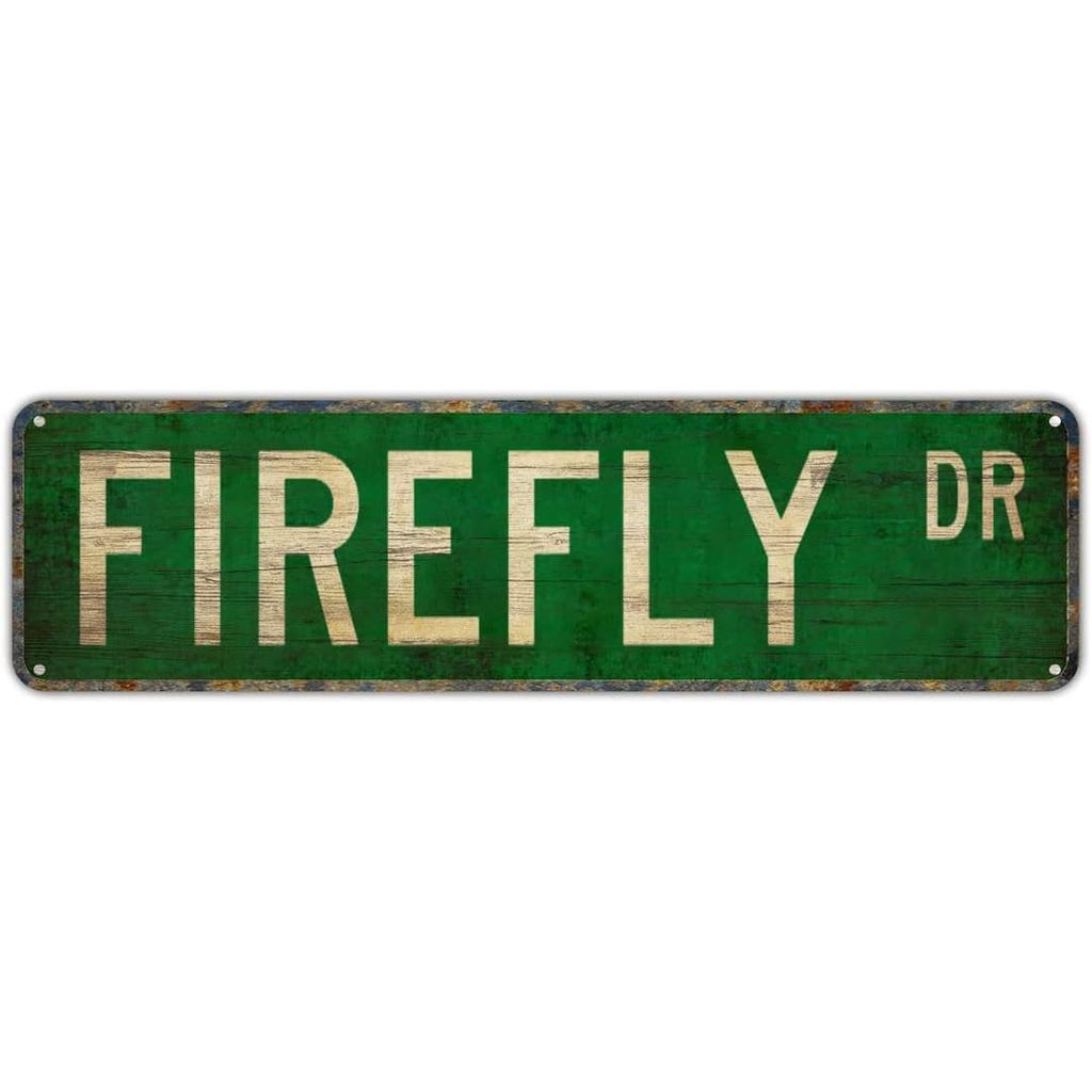 Dấu hiệu đường phố Firefly Firefly Quà tặng Firefly Sign Firefly Decor Firefly Street Sign Nhôm Meta
