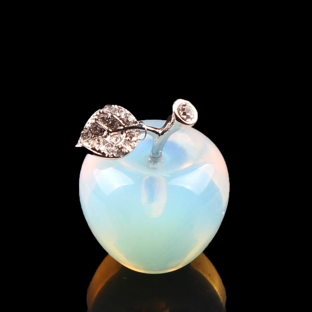 30mm Opal Opal Opalite Tượng Apple Trang trí nội thất Tượng sưu tập