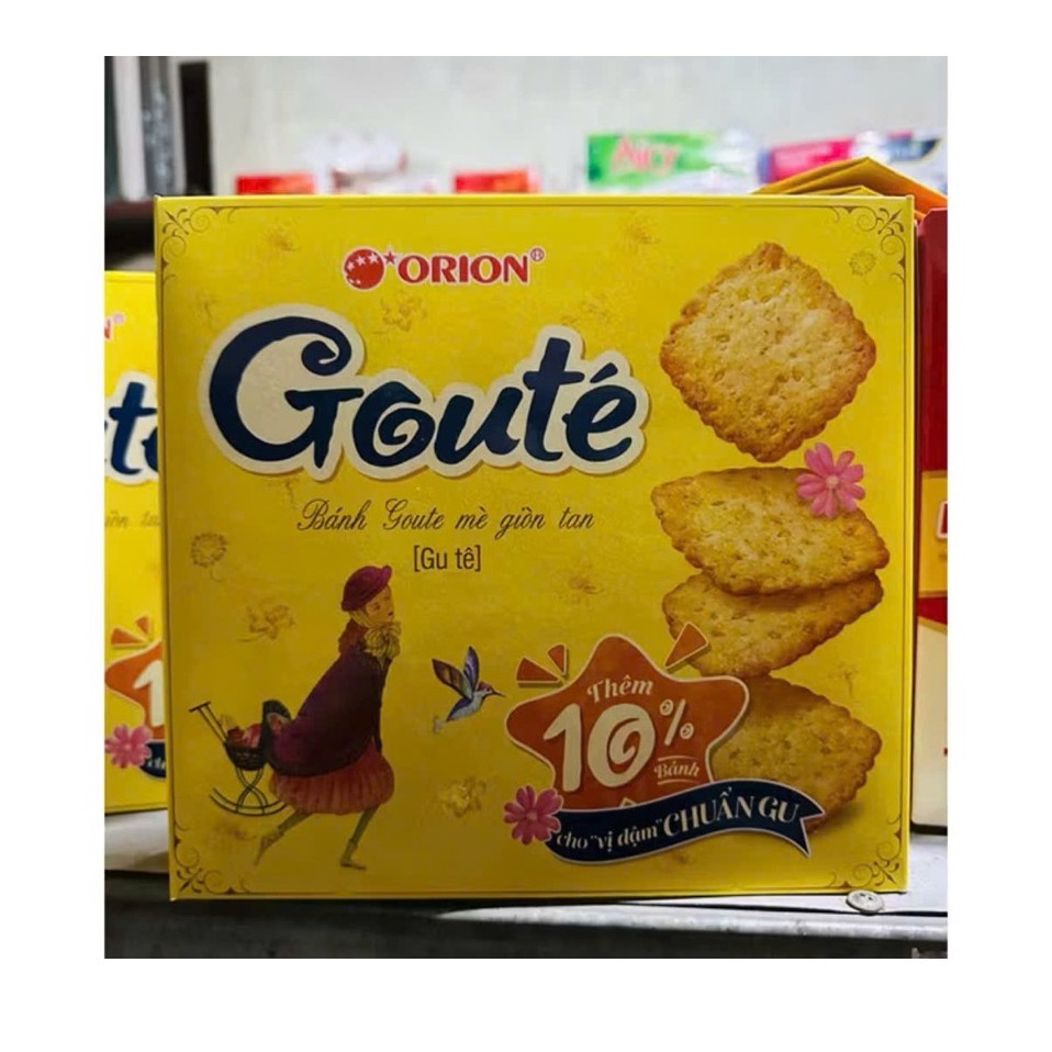 Bánh goute mè giòn tan 8 gói x 39,6g