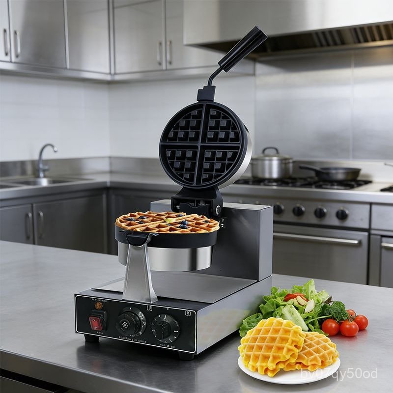 Máy làm bánh waffle, lò nướng bánh waffle thương mại, máy làm bánh waffle, bánh waffle dạng lưới, má