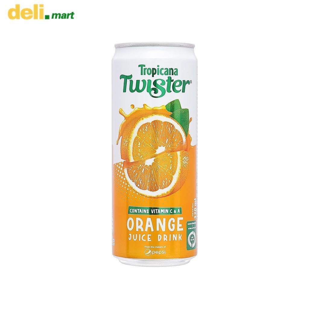 Nước cam ép Twister lon 320ml