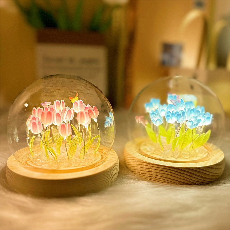 New Product~Tulip Night Light diy Material kit for handmade ornaments, creative birthday gifts for b