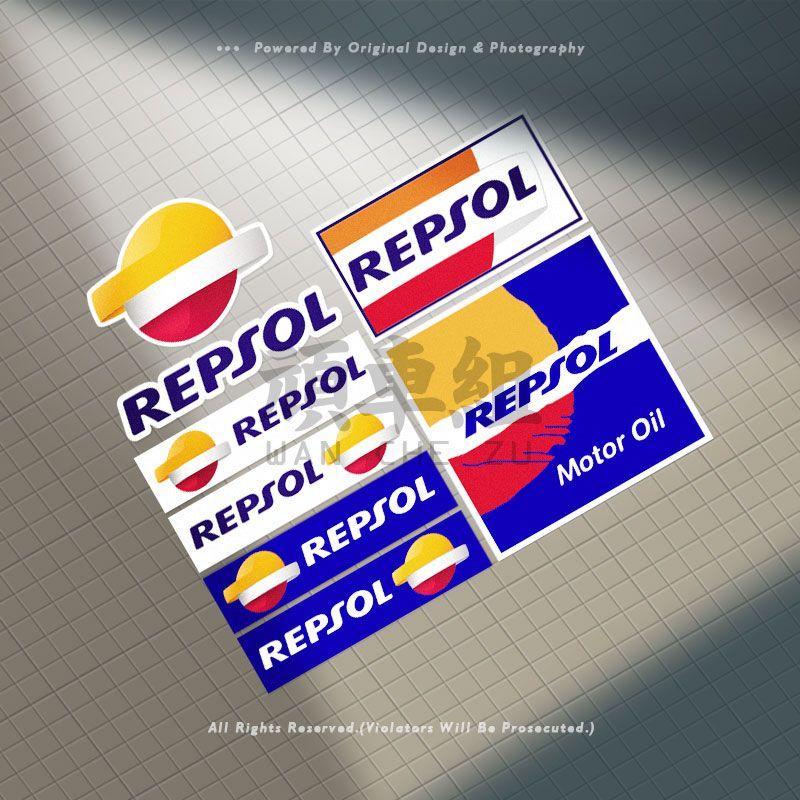 Repsol stickers, CBR650R, CB500X motorcycle fuel tank decorative stickers