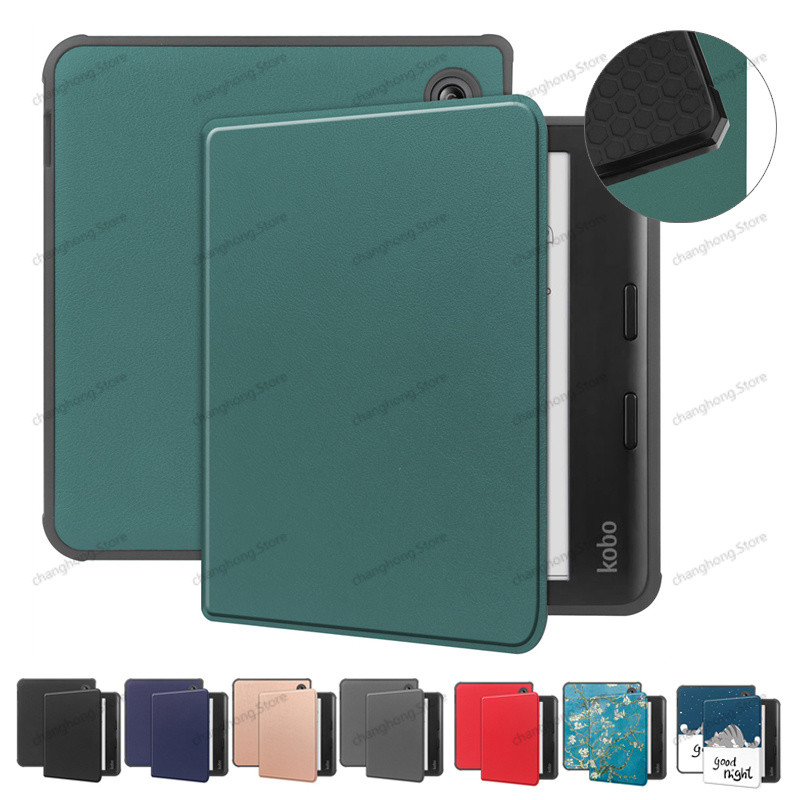 Ốp Lưng Cho Kobo Thiên Bình Màu N428 2024 Ốp Lưng Funda 7 inch Da Thông Minh Ebook Dành Cho Kobo Lib