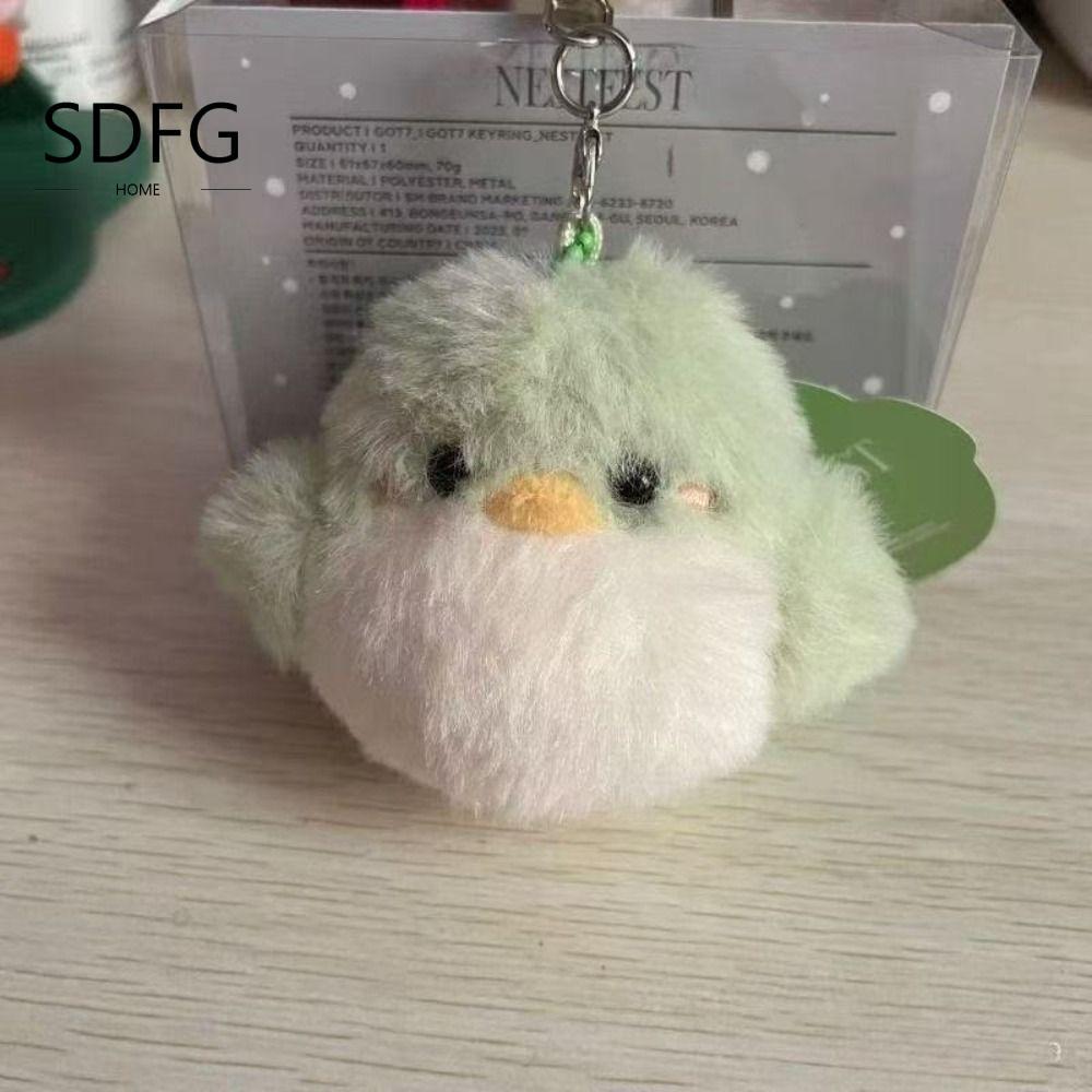 Móc khóa sang trọng SDFG GOT7, Vòng chìa khóa Bam Mặt dây chuyền sang trọng chim, Phim hoạt hình xan