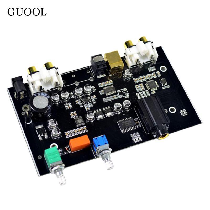 Bộ giải mã âm thanh SiaBiced Cáp quang đồng trục USB NE5532 Bảng giải mã bộ khuếch đại 96KHz