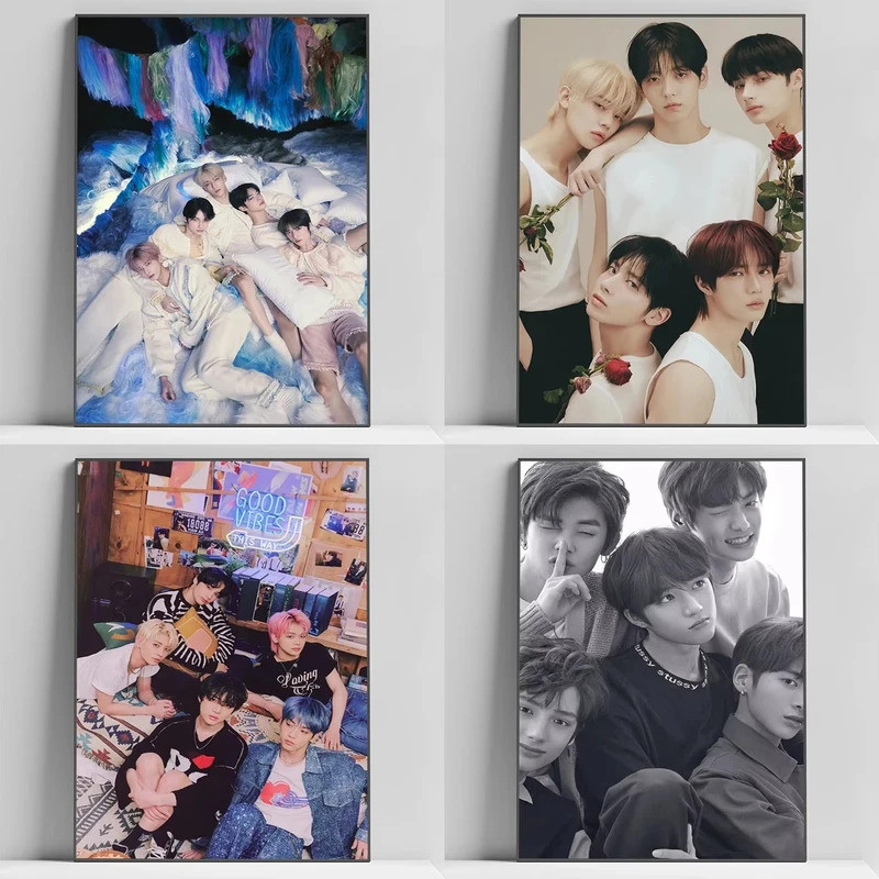 Kpop T-TOMORROW X T-TOGETHER TXT Poster Trang Trí Tường Cho Trang Trí Nhà Với Tranh Trang Trí Canvas