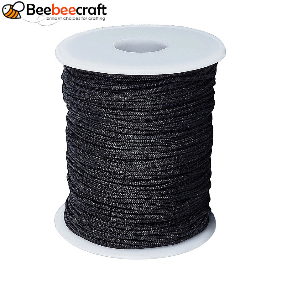 1 cuộn Sợi Nylon màu đen 1,5mm 100 yards / cuộn