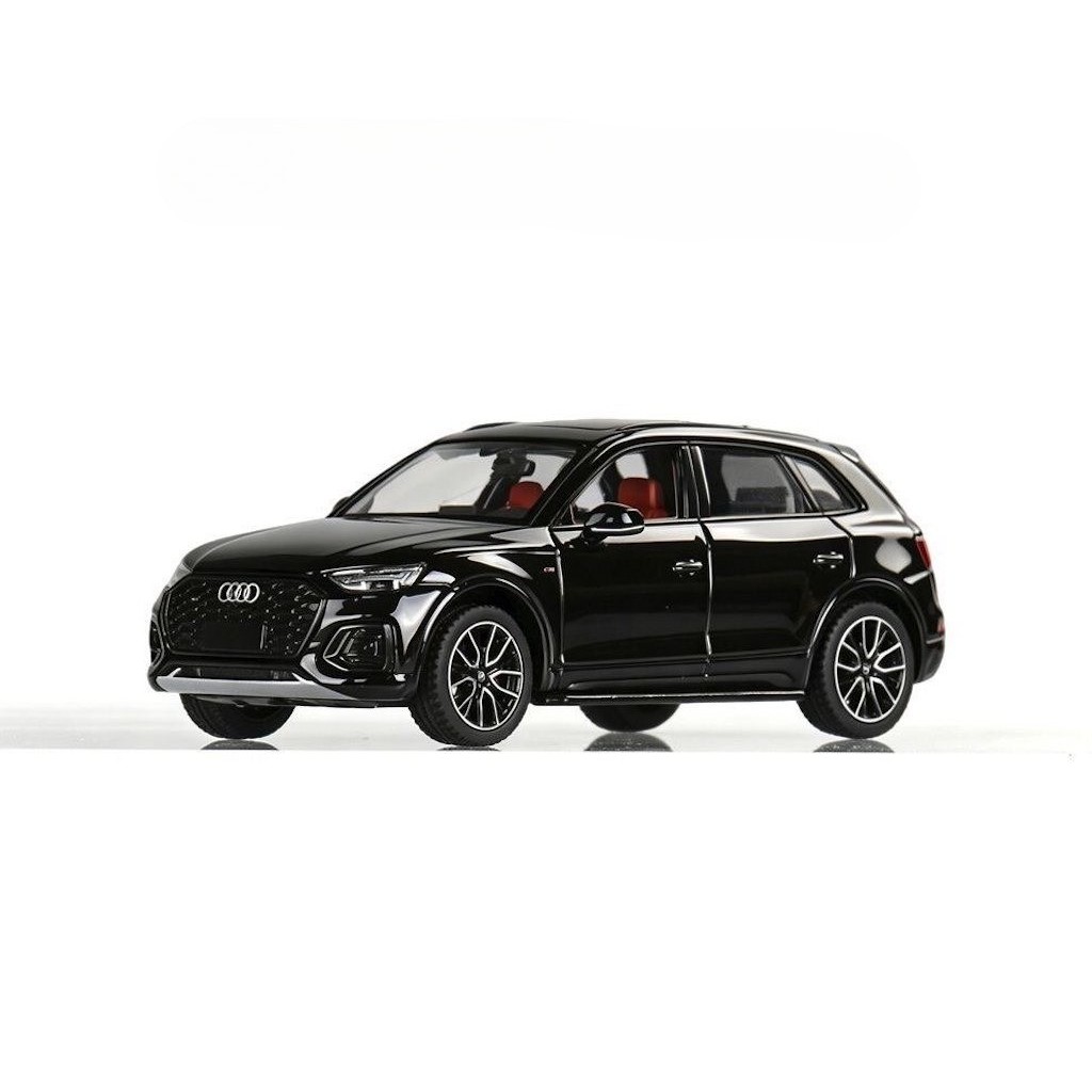 JKM 1: 64 Đen Q5L Thành Phố SUV Thể Thao Mô Hình Diecast Kim Loại Hiển Thị Xe Mới
