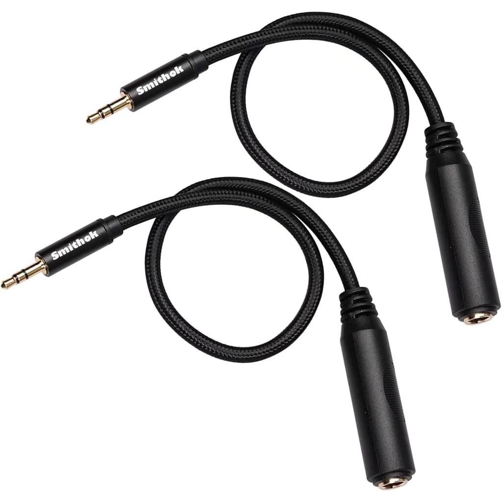 Bộ chuyển đổi tai nghe nữ 2 gói 3,5mm đến 1 / 4 inch, Giắc cắm âm thanh nổi 6,35mm sang Bộ chuyển đổ