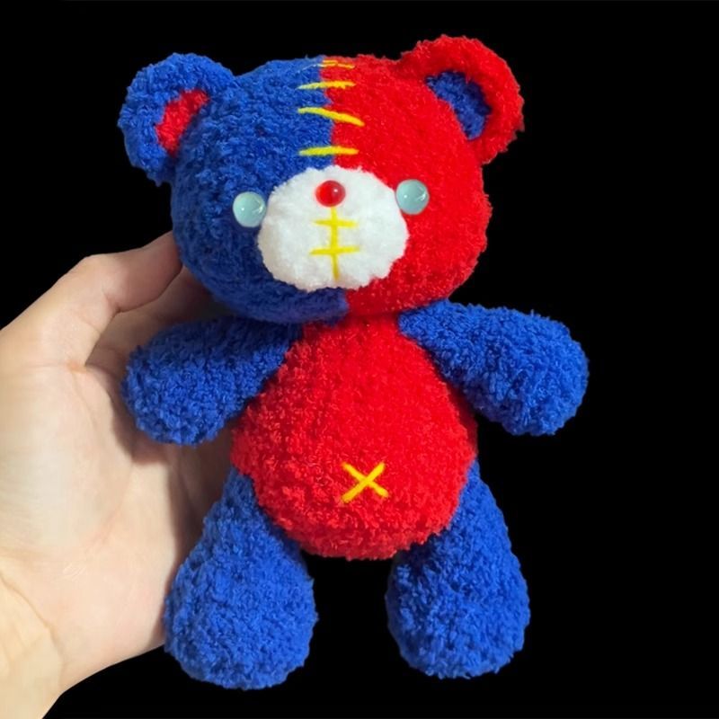 Sáng Tạo Miếng Dán Gấu Búp Bê Đan Tay Tự Làm Len Móc Búp Bê Búp Bê Quà Tặng Cho Bạn Trai Bạn Gái [yf