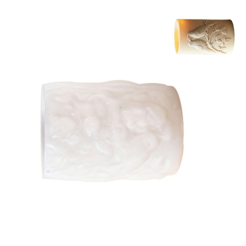 GROUP Khuôn silicon hình trụ chim 3D để làm xà phòng thủ công sô cô la