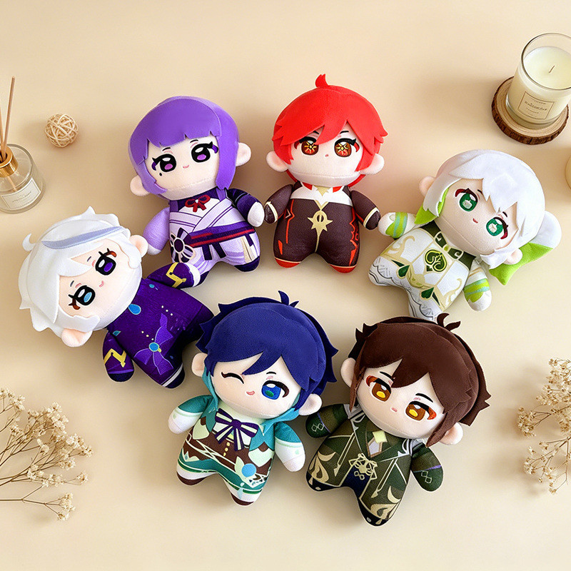 Dễ Thương Genshin Tác Động Sang Trọng Búp Bê Mini Nhồi Bông Anime Đồ Chơi Mềm Lông Tơ Trò Chơi Plush