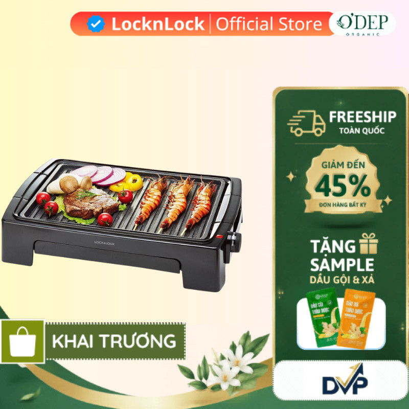 Bếp nướng điện không khói LocknLock Chính hãng EJG232 - Bảo Hành 24 tháng - SHOP DVP