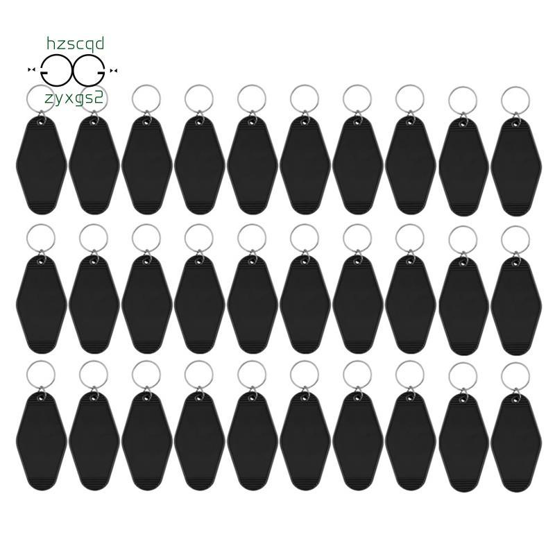 30Pack Motel Móc Khóa Khoảng Trống Vintage Motel Móc Khóa Thăng Hoa Trống Móc Khóa Cho Vinyl DIY Thủ