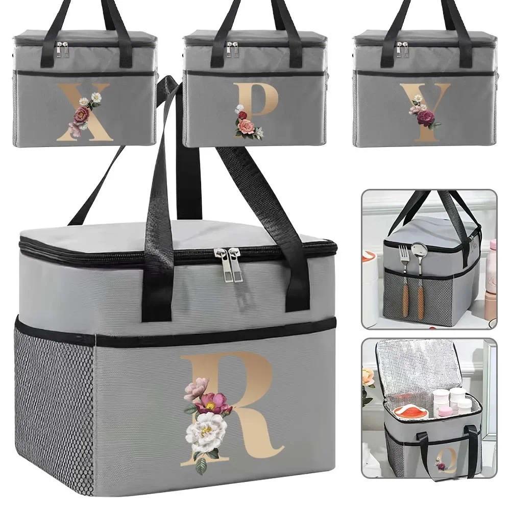 Lunch Bag Thickened Hheld Insulated Lunch  Bag Children with Meals Lunch  Bag Family Canvas Cooler