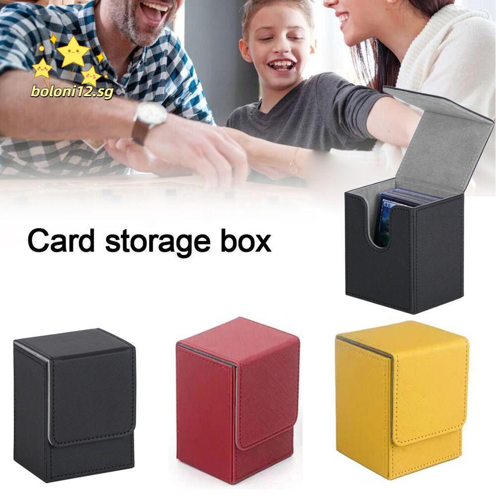 BOLONI12 Game MTG Trading Card Holder, Organizer PU Deck Box, Collection Box Collectible Game Storag