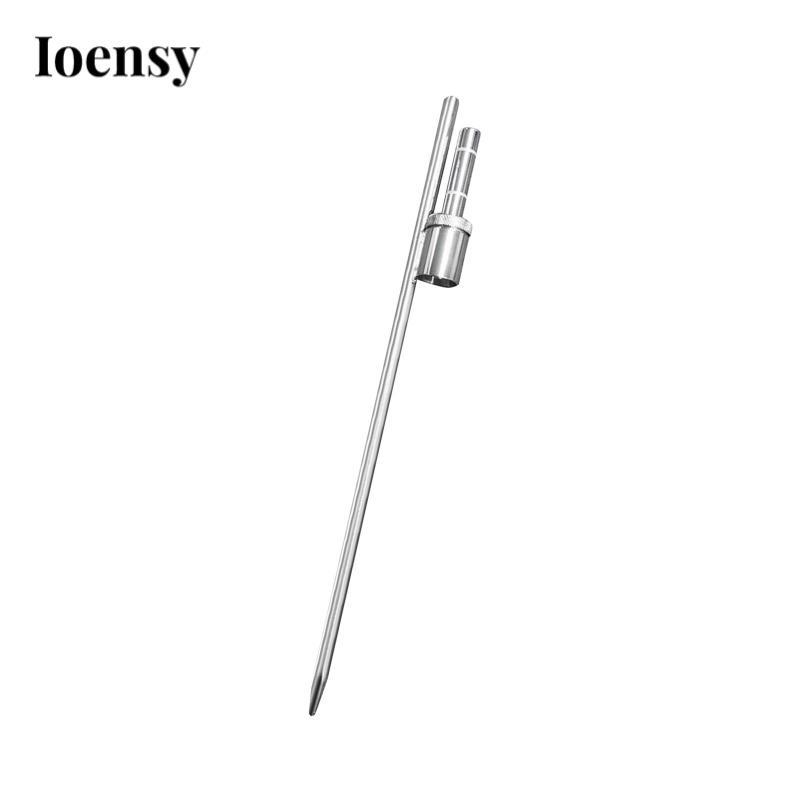 Ioensy Beach Flag Spike Feather Flag Base Metal Holder Feather Flag Pole Cọc cho các cuộc đua bè, Đu