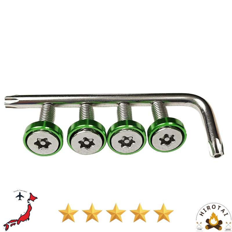Kuroobaa M6 Anti-Theft License Plate Bolts for Cars - Multiple Color Options