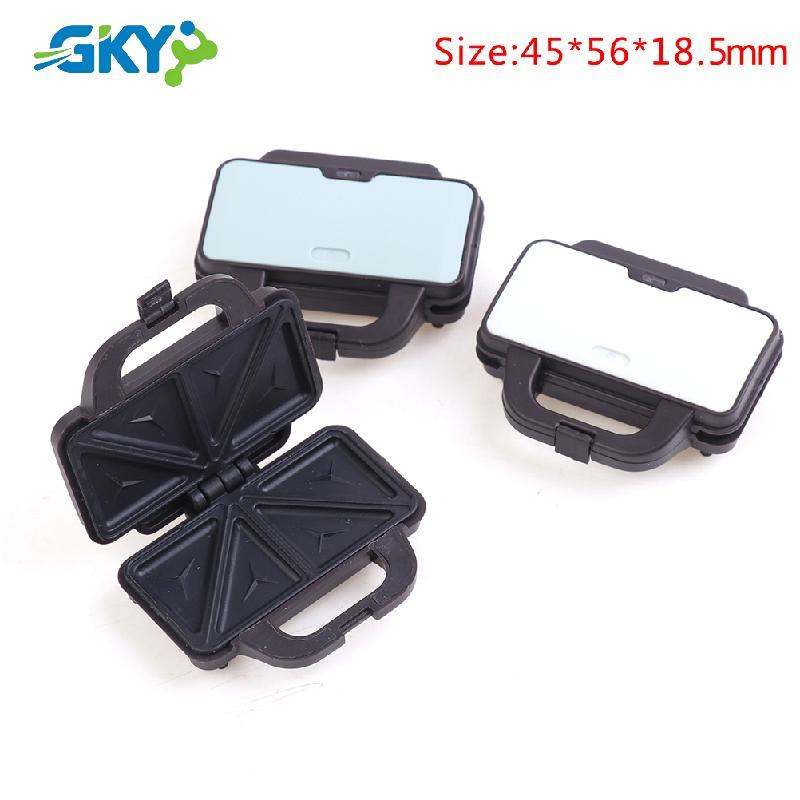 GKY 1: 12 Nhà Búp Bê Mini Pancake Maker Waffle Sandwich Maker Nhà Bếp Điện Mẫu GKY