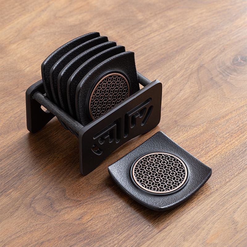 Hot-selling new Chinese-style non-slip tea set insulation cup mat, tea ceremony base accessory, vint