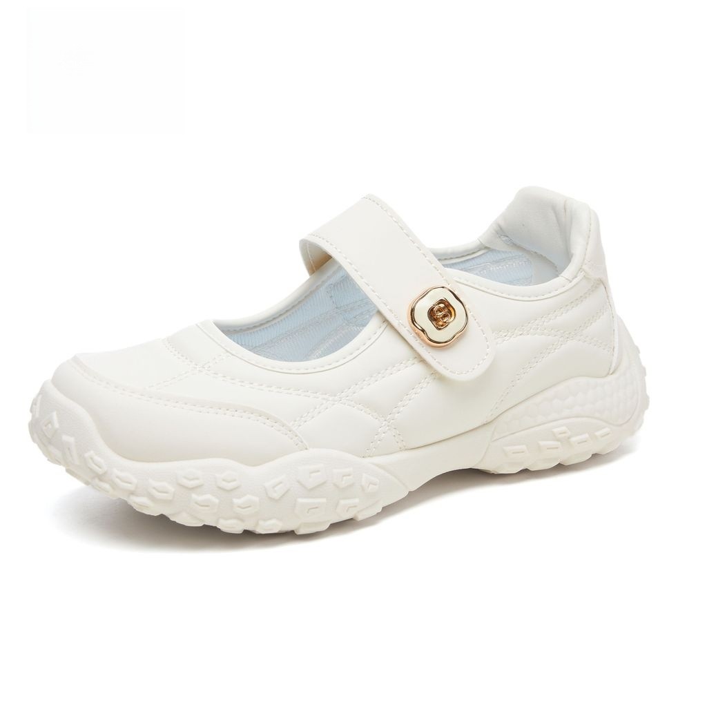 Giày thể thao nữ Giày thể thao đế lốp xấu xí Giày thể thao nông miệng Velcro nữ