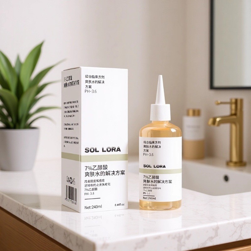 Hàng sẵn có Vận chuyển nhanh SOL LORA Ethanol Toner Acid Dưỡng ẩm Sửa chữa Men 's Ethanol Acid Toner