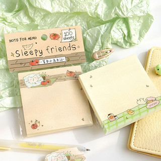 Giấy Note - Tập 100 Tờ Giấy Ghi Chú Tea Bag Crow Diary Note For Memo
