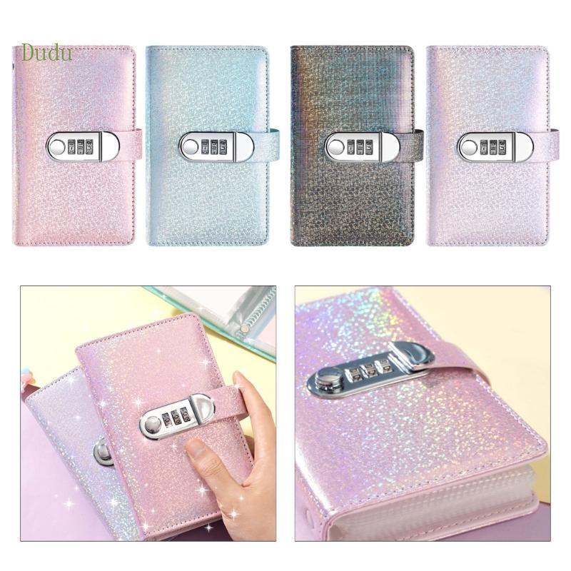 Dudu Money Organiser Book Password Lock 50 Pocket Cash Collection Album để lập ngân sách
