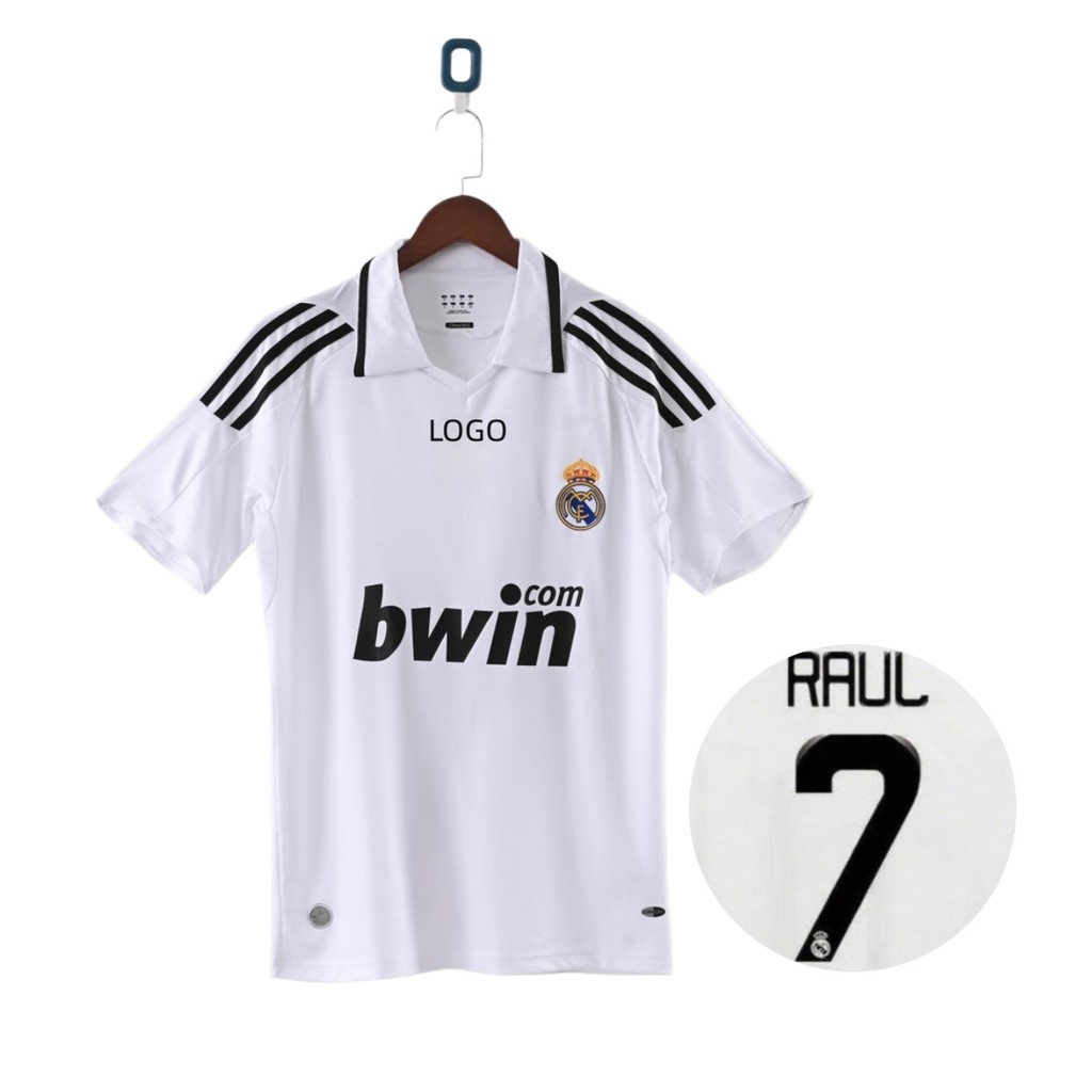 2008 / 09 Real Madrid Home Retro Edition Áo thun bóng đá tay ngắn #7 RONALDO