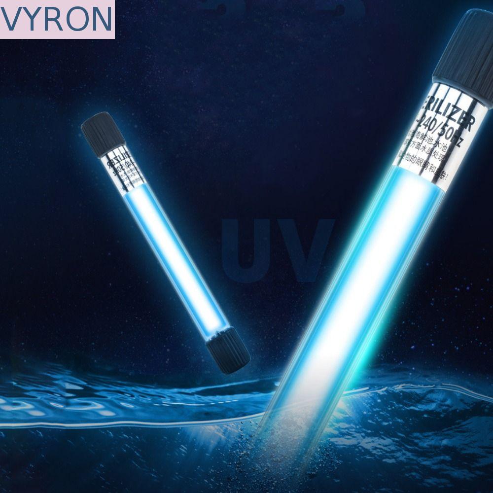Đèn khử trùng UV bể cá VYRON, Đèn khử trùng UV 3 / 5 / 7 / 9 / 13W màu đen, Phụ kiện bể cá Kính / Nh