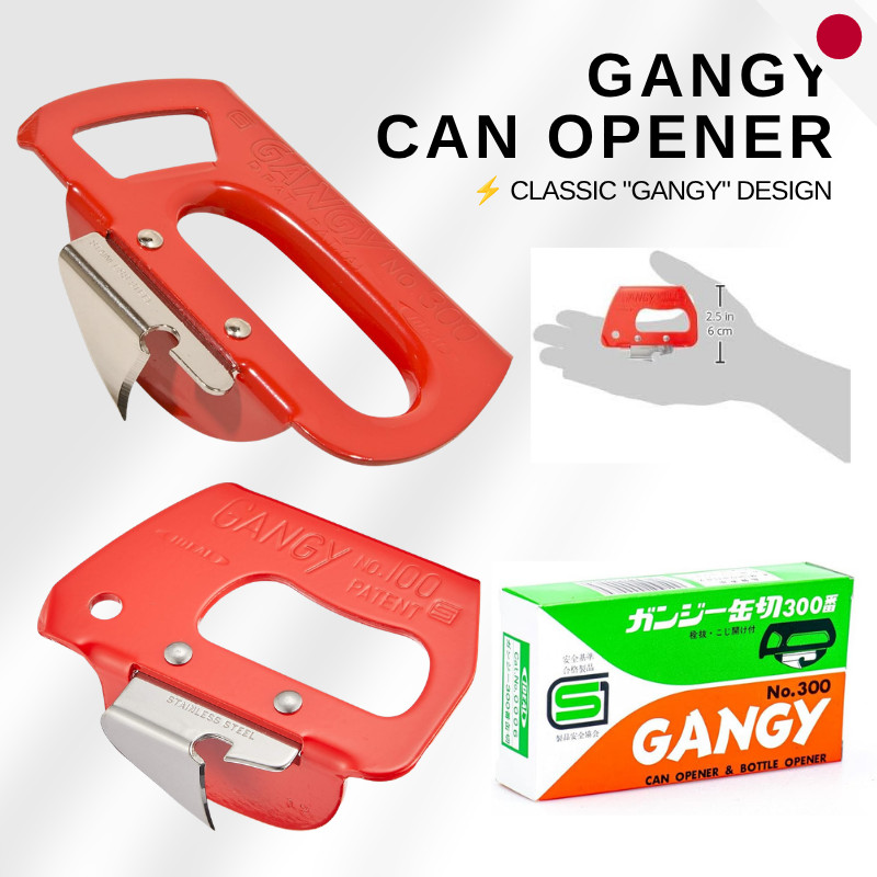 Shinkousha Gangy Can Opener - Steel Bottle Kitchen Camping Opener Tool - Japan Direct