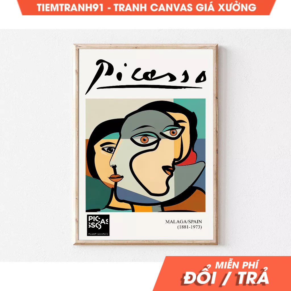 Tranh treo tường, Picasso, Large Art, Eclectic Wall Art, Maximalist Decor, Funky Home Decor, Apartme