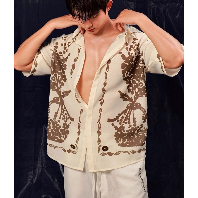 LEAF TALK SHIRT - LINEN TƠ - MAGNUS MENWEAR