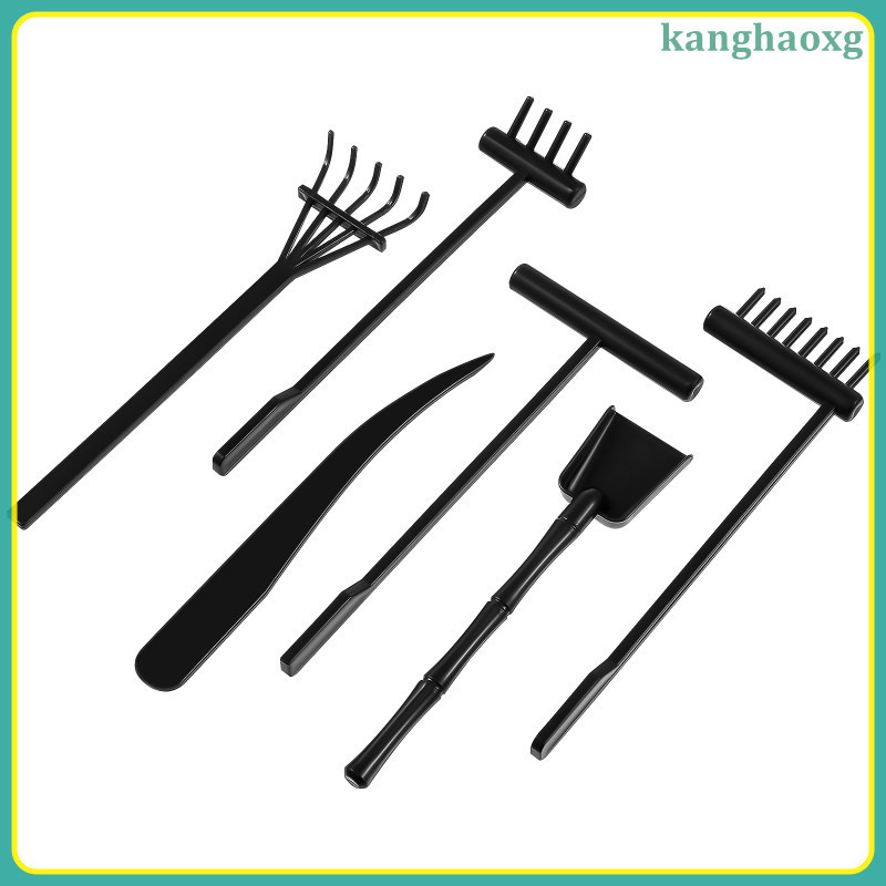 Zen Garden Rake Mini Stobok Sand Rakes cho bộ hộp cát Dụng cụ bình tĩnh Bàn văn phòng Thu nhỏ kangha