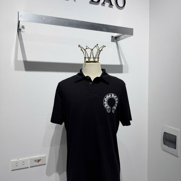 ⚡️[High Quality] Hang Có Sẵn Polo Chome Hoạ Tiết Trước Ngực Hang QCCC loại 1