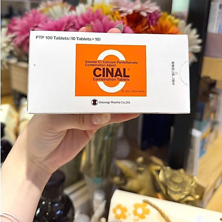 Viên Uống Vitamin C Trắng da, Mờ thâm nám Cinal C 100 viên