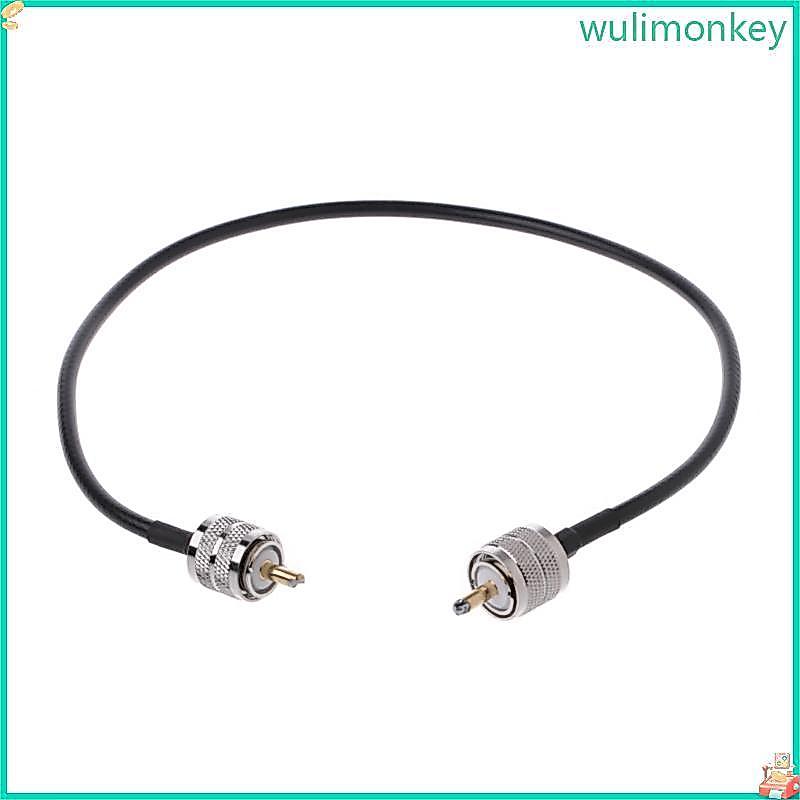 Đầu nối cáp đồng trục WU RF UHF PL259 Nam sang UHF Nam PL259 RG58 Cáp đuôi lợn 5