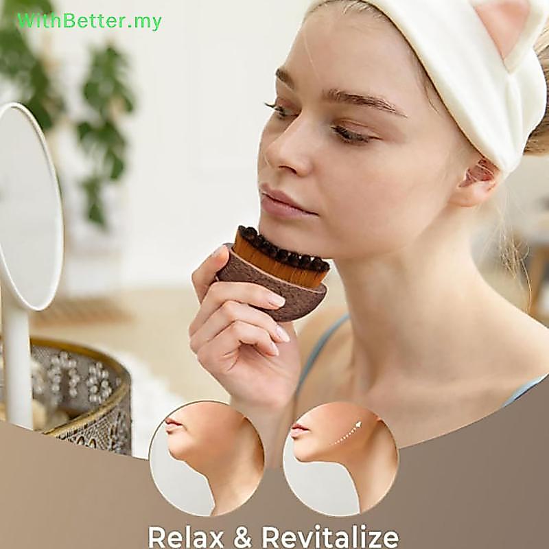 WithBetter Lymphatic Contour Mặt Bàn Chải Hoàn Hảo Cho Lymphatic Thoát Nước Khô Chải Máy Mát Xa Mặt 