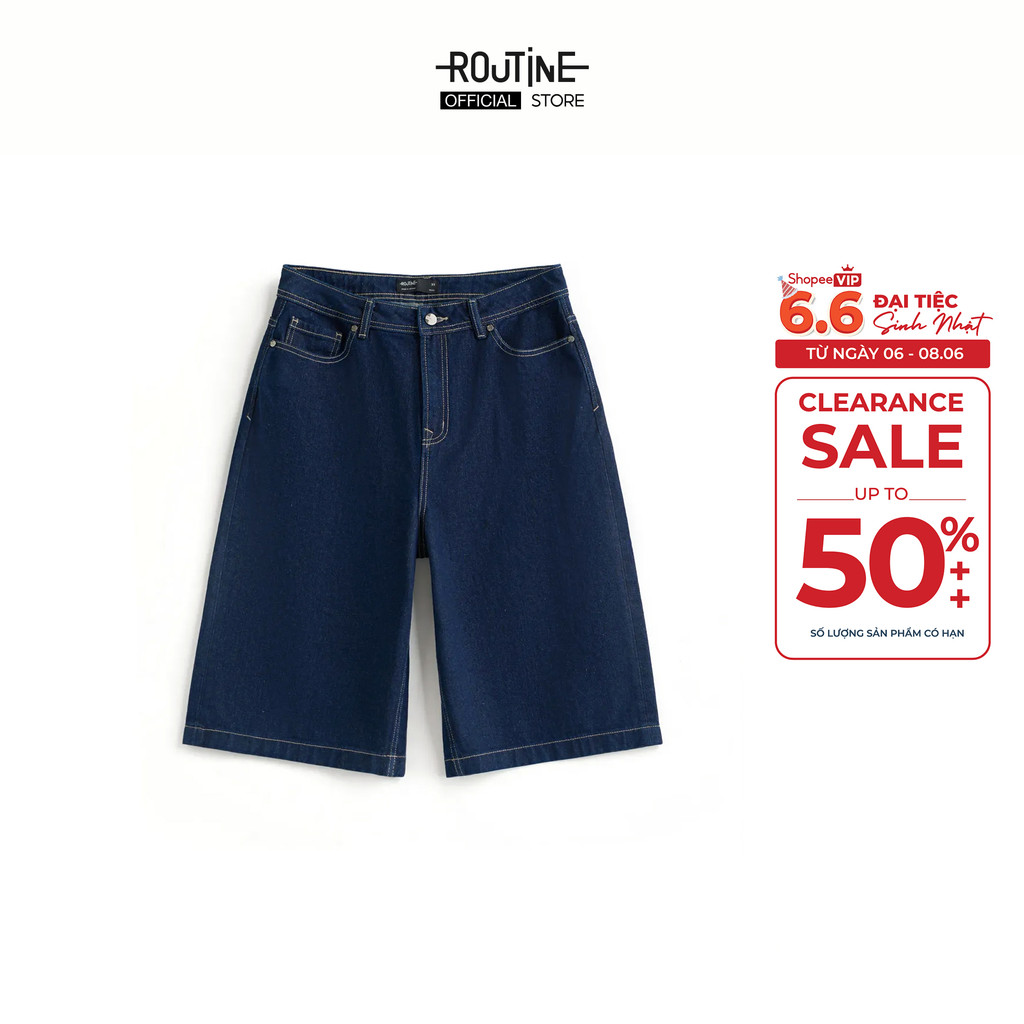 Quần Short Denim Nam Form Baggy - Routine 10F25DPS001