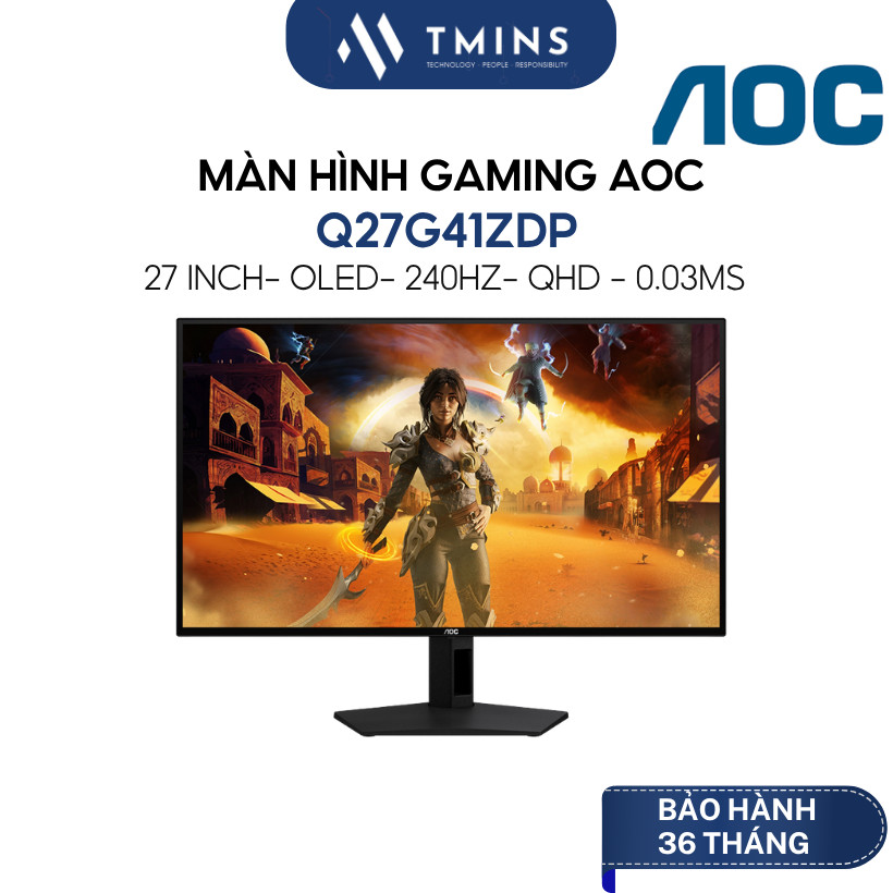 Màn Hình Gaming AOC Q27G41ZDP (27 inch/ QHD/ 240Hz/ OLED/ 0.03ms) - Hàng chính hãng