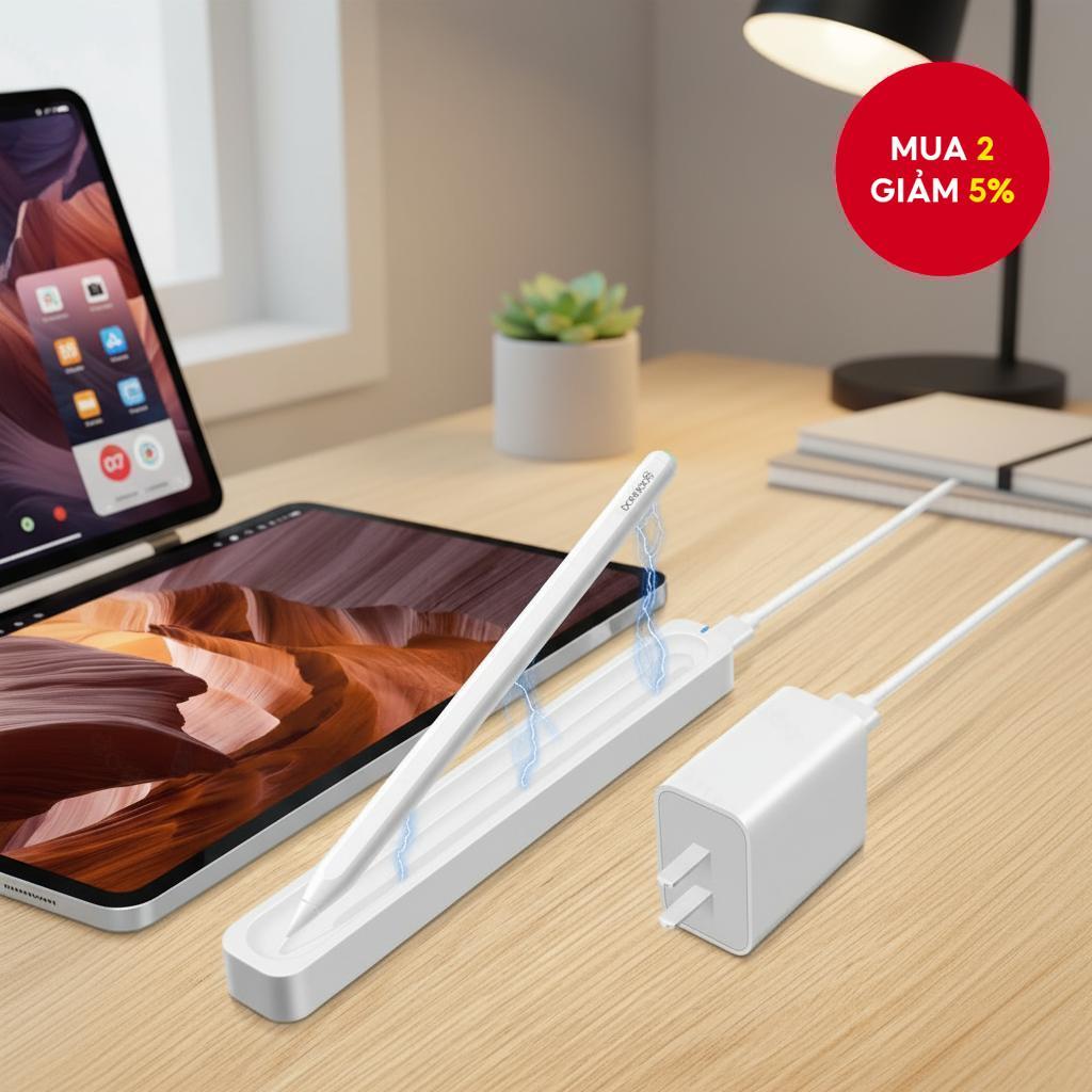 GOOJODOQ Đế sạc cho bút cảm ứng GD13 tương thích với Air 4 5 Pro 11 12.9 Mini 6
