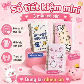 Sổ tiết kiệm đựng tiền 100 phong bì,đựng tiền cúc bấmsổ làm giàu,sổ thử thách tiết kiệm